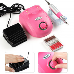 Машинка для аппаратного маникюра Nail Drill розовая